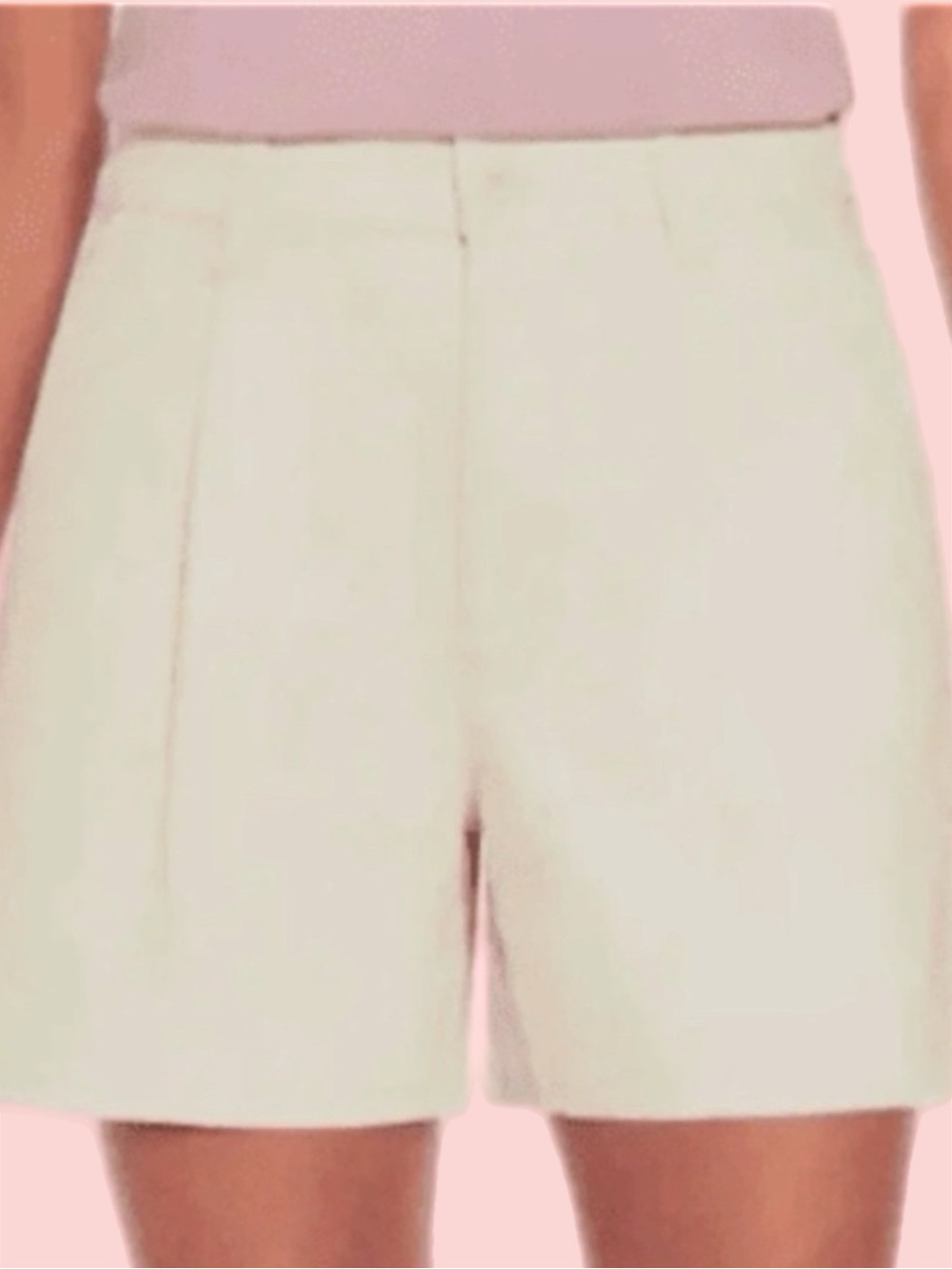 banana republic pleated short - tan